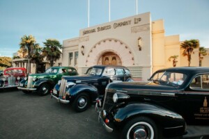 classic cars parked in Napier